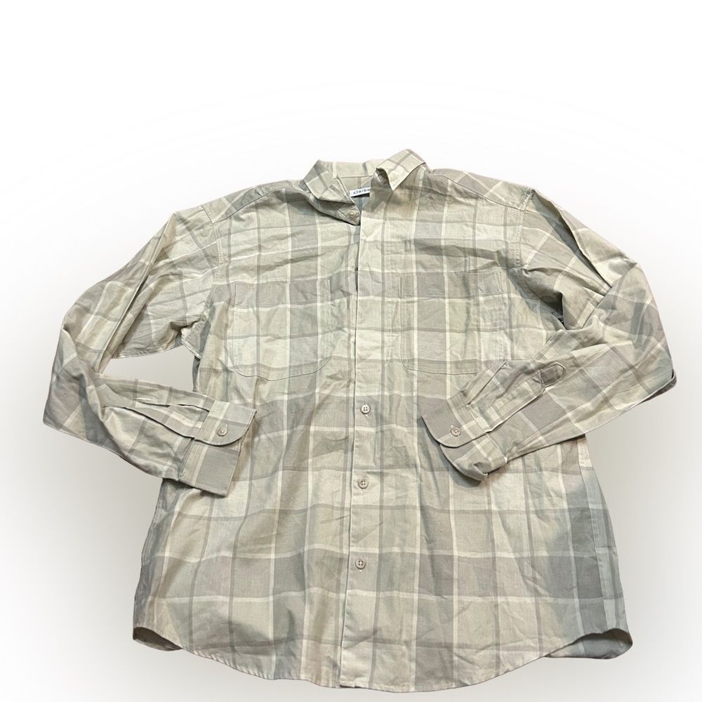 Men’s Claiborne Checkered Long Sleeve Button Down Shirt